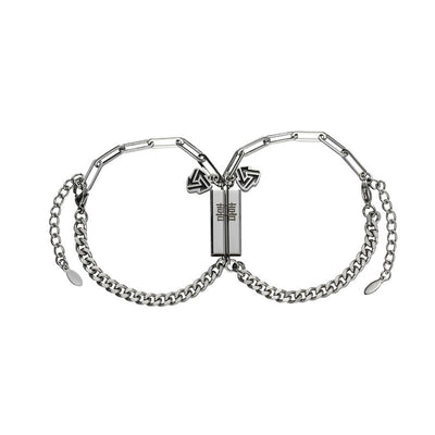 Pulsera de Acero Titanio para Parejas con Nudo Infinito - Image 8