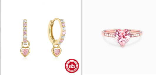 Anillo Corazón Melocotón en Plata de Ley S925 para Mujer - Image 9