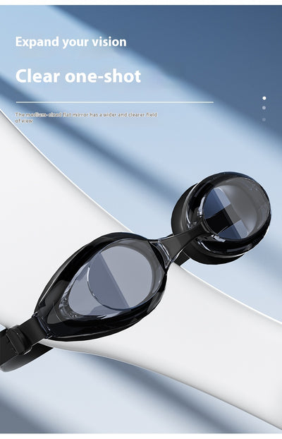 Gafas de Natación HD Anti-Empaño con Gorro - Marco Grande Impermeable - Image 25