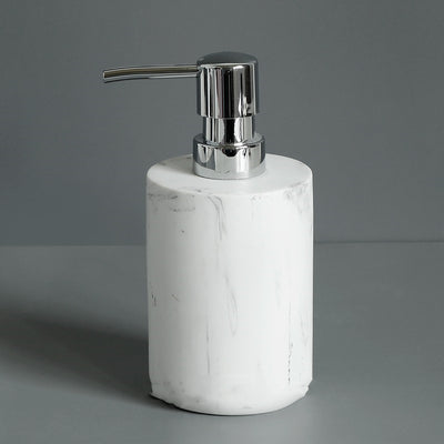 Juego de 5 Piezas Accesorios de Baño Textura Mármol Nórdico en Resina - Image 14