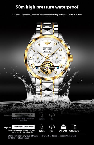 Reloj Automático Mecánico Hueco Sumergible para Hombre - Image 15