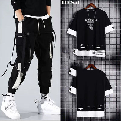 Conjunto Deportivo Hip-hop para Hombre con Capucha - Overol Holgado de Dos Piezas - Image 4