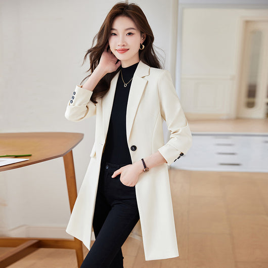 Abrigo Trench Coat Midi Negro para Mujer - Image 3