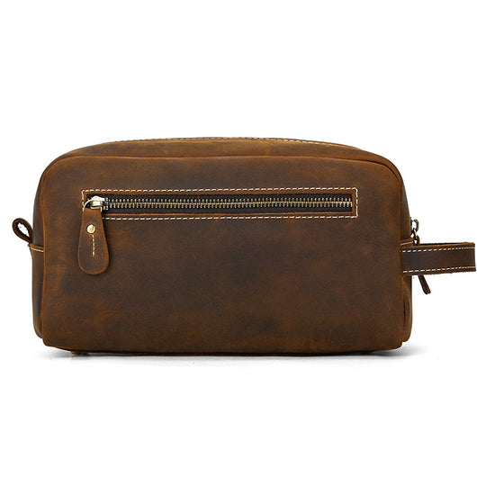 Bolso de Cuero Crazy Horse Gran Capacidad - Cartera de Mano Premium - Image 11