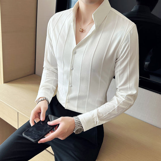 Camisa Ejecutiva de Manga Larga para Hombre - Estilo Profesional