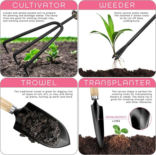 Juego Completo de Herramientas de Jardinería en Acero Inoxidable - Image 2