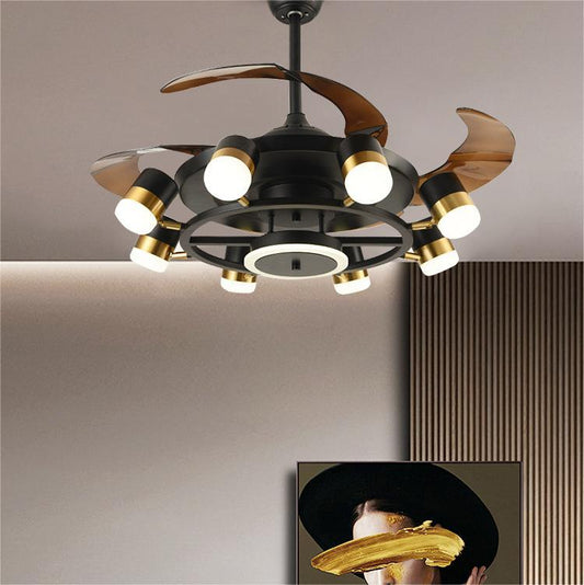 Lámpara de Techo Moderna con Ventilador Integrado