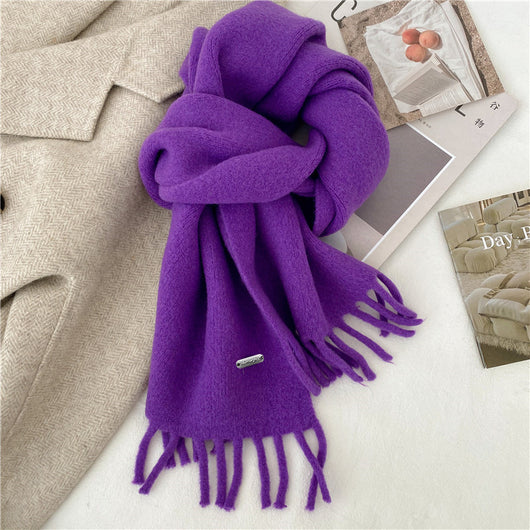Bufanda Retro de Invierno Premium Multiuso Color Sólido - Image 11