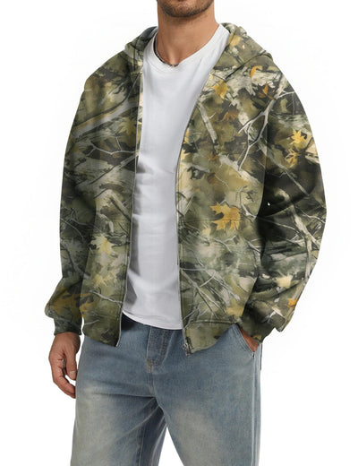 Sudadera con Cierre Estilo Camuflaje para Hombre - Image 9