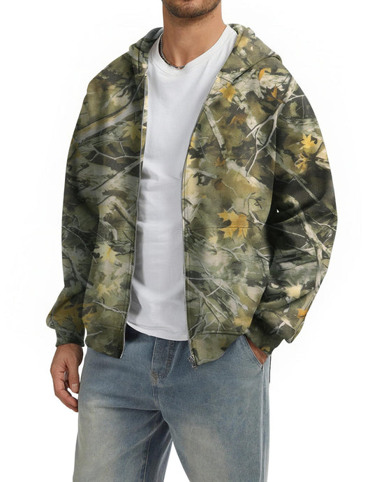 Sudadera con Cierre Estilo Camuflaje para Hombre - Image 9