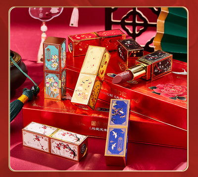 Estuche de Lápices Labiales Estilo Chino Imperial con Grabados Artesanales - Image 7