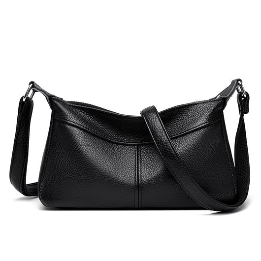 Bolsa Mensajera de Cuero Genuino con Múltiples Compartimentos para Mujer - Gran Capacidad Luna Nueva - Image 11
