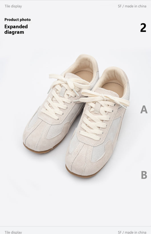 Zapatillas Retro Deportivas de Cuero con Tacón Oculto - Estilo Vintage Alemán para Mujer - Image 12