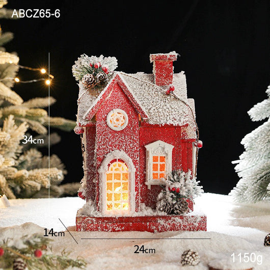Casa de Nieve Luminosa Castelet - Regalo Creativo Navideño - Image 3