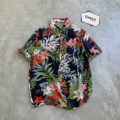 Camisa Suelta Estampada de Manga Corta para Hombre - Image 60