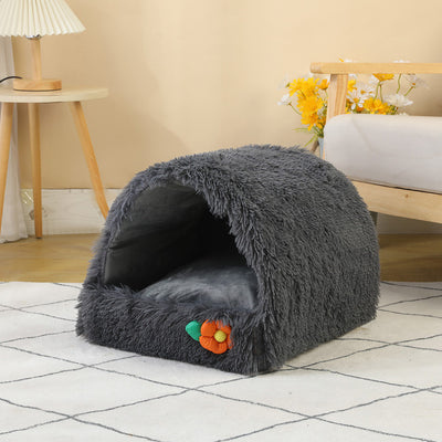 Casa Cama para Gatos Semicerrada Térmica Comprimible - Image 5