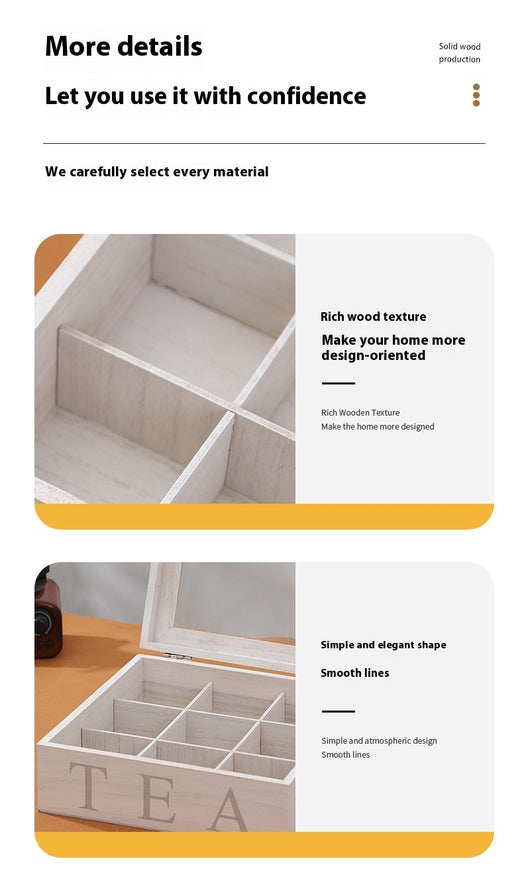 Caja Organizadora de Café con Compartimentos y Tapa Transparente - Image 8