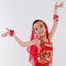 Traje de Danza India Xinjiang para Niñas - Disfraz de Danza del Vientre Infantil