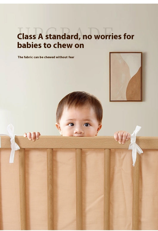 Protector de Cuna Acolchado Desmontable y Lavable - Seguridad Suave para tu Bebé - Image 12