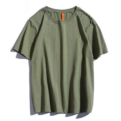 Camiseta Básica de Algodón Puro Manga Corta - Image 24