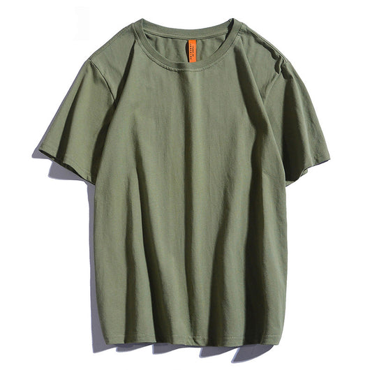 Camiseta Básica de Algodón Puro Manga Corta - Image 24