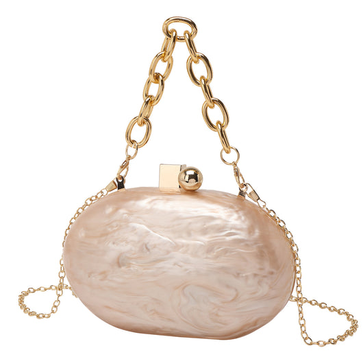 Bolso Bandolera de Cadena Acrílica Ovalada - Image 13