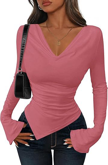 Blusa Asimétrica de Cuello Alto para Mujer - Diseño Sexy y Reductor - Image 11