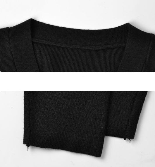Vestido Suéter de Punto Estilo Francés para Otoño e Invierno para Mujer - Image 14