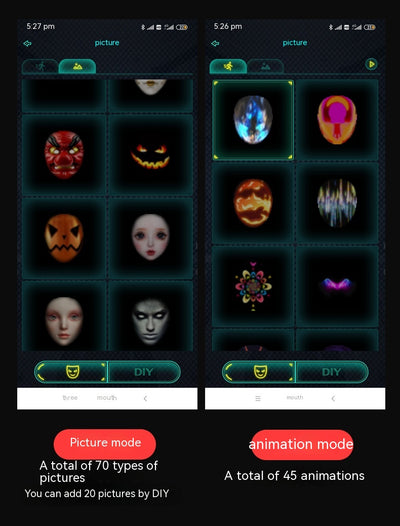 Máscara LED Luminosa Facial con Cambio de Color para Fiestas y Eventos - Image 7