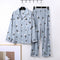 Pijama Hombre Manga Larga Primavera Otoño Conjunto Cómodo