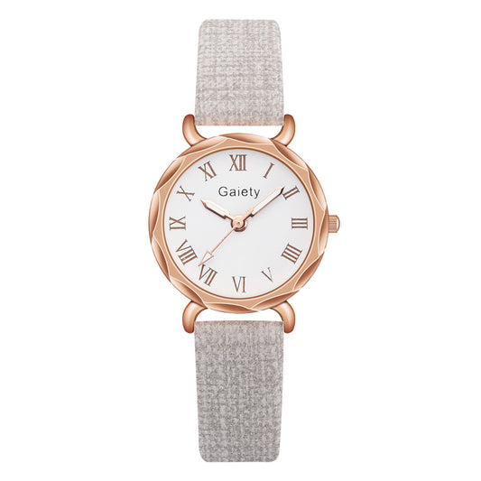 Reloj de Cuarzo para Mujer Estilo Minimalista Coreano con Números Romanos - Image 2