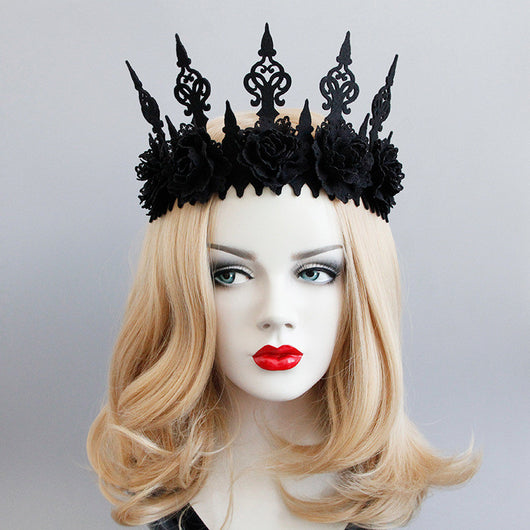 Diadema Máscara de Belleza Corona Negra - Image 3