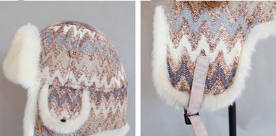 Protectores de Oídos Estampados con Forro Polar Grueso para Mujer - Image 16