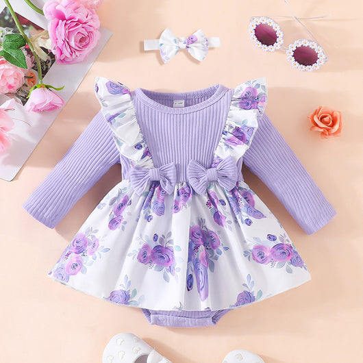 Vestido de Bebé Triangular Estampado Floral - Image 7