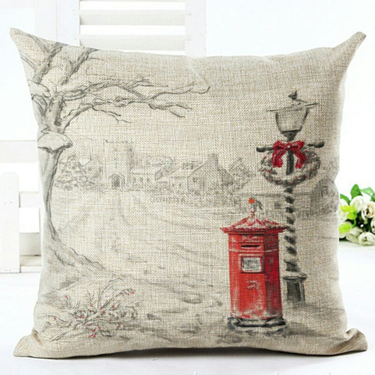 Funda de Almohada Navideña con Diseño de Papá Noel - Image 11