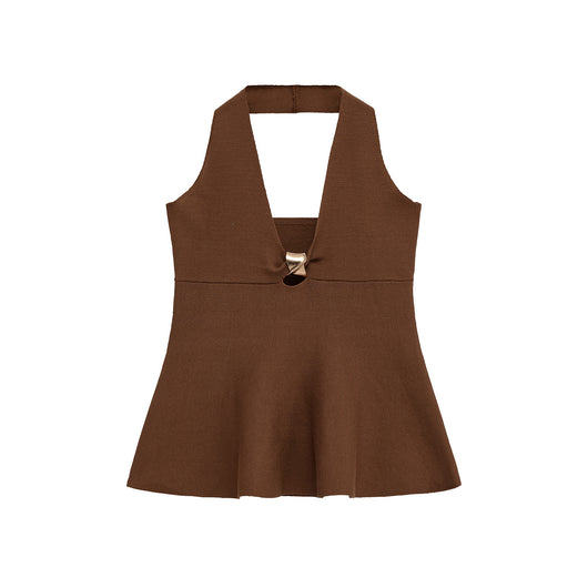 Top Halter Ajustado para Mujer con Cuello Anudado - Image 5