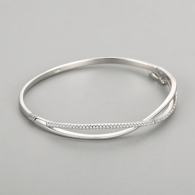 Pulsera de Plata Esterlina 925 con Diamantes y Cierre Ajustable - Diseño Elegante - Image 4