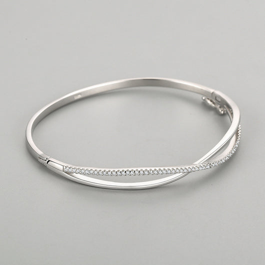 Pulsera de Plata Esterlina 925 con Diamantes y Cierre Ajustable - Diseño Elegante - Image 4