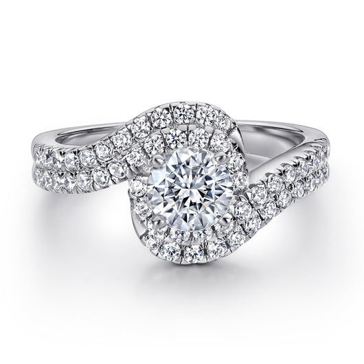 Anillo de Plata 925 para Mujer Diseño Retorcido con Circonitas Incrustadas - Image 7