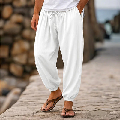 Shorts de Playa Holgados para Hombre en Colores Sólidos - Image 7