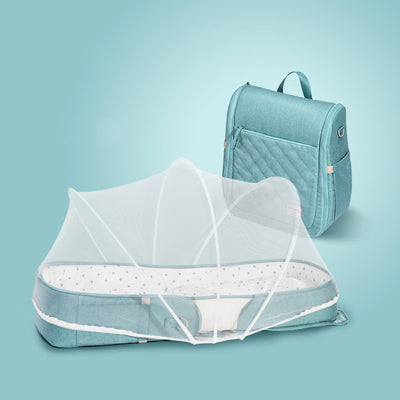 Cuna Portátil Plegable con Protección Antipreisón - Image 9