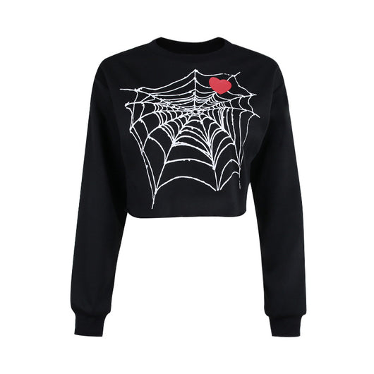 Blusa Mujer Corazón Telaraña Diseño Gótico - Image 5
