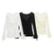 Blusa Ajustada de Encaje con Mangas Largas para Primavera y Verano