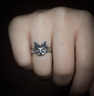 Anillo de Plata 925 con Diseño Exclusivo de Cabeza de Gato - Image 10
