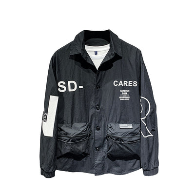 Chaqueta Casual para Hombre Estilo Coreano con Protección Solar y Detalles en Contraste - Image 8