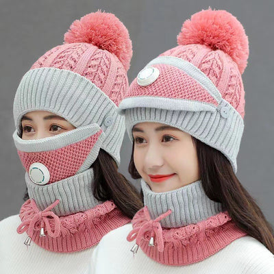 Gorro de Lana Grueso y Cálido para Mujer con Forro Polar - Image 11