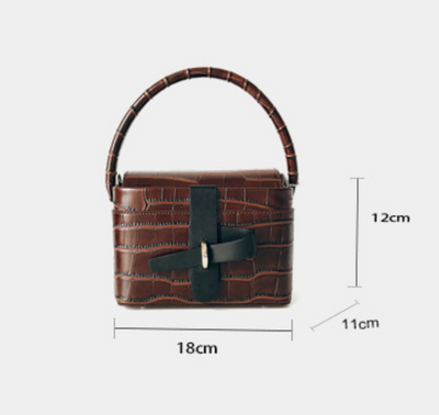 Bolso Mensajero Retro con Lazo - Canasta de Alimentos Estilo Vintage - Image 7