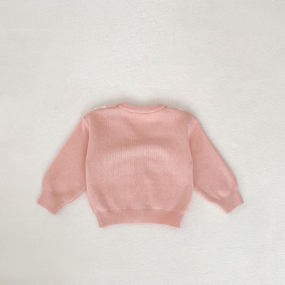 Suéter Abrigo para Bebé Niña con Bordado Love - Image 10