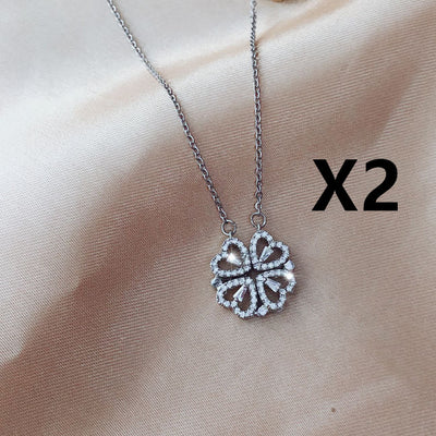 Collar Trébol de Cuatro Hojas Desmontable con Circones - Cadena Corta Multiuso para Mujer - Image 13