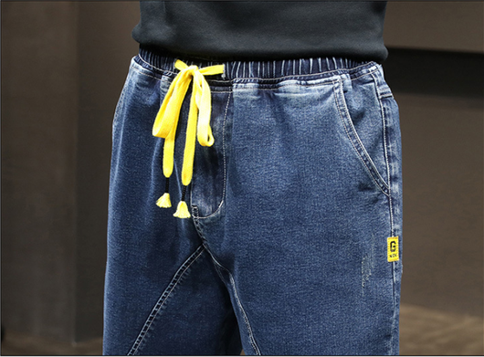 Pantalones Harem Hombre con Cintura Elástica y Cordones - Image 8